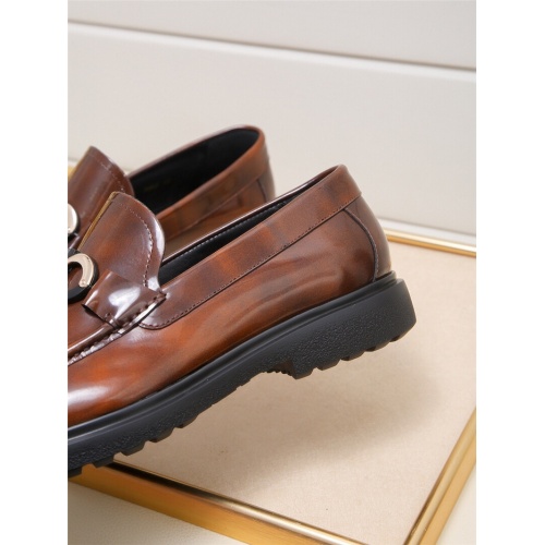 Replica Salvatore Ferragamo Leather Shoes For Men #943230 $85.00 USD for Wholesale