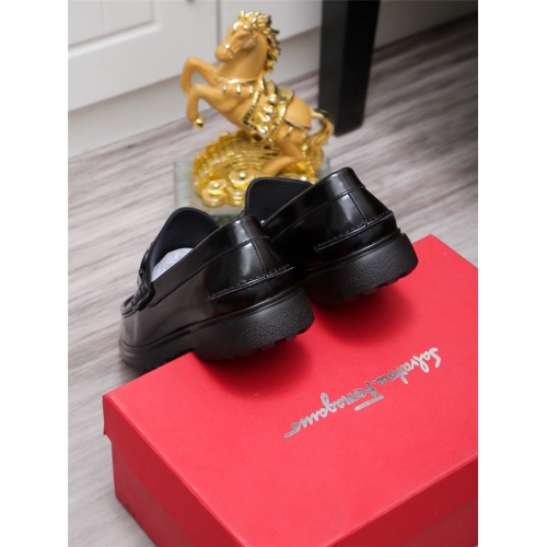 Replica Salvatore Ferragamo Leather Shoes For Men #943233 $85.00 USD for Wholesale