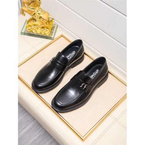 Salvatore Ferragamo Leather Shoes For Men #943236 $85.00 USD, Wholesale Replica Salvatore Ferragamo Leather Shoes