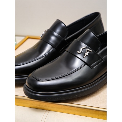 Replica Salvatore Ferragamo Leather Shoes For Men #943236 $85.00 USD for Wholesale