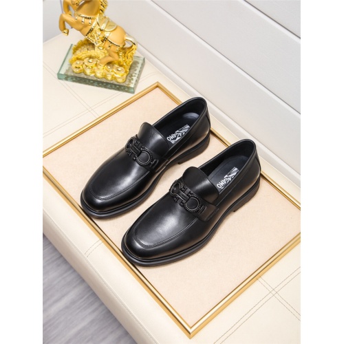 Salvatore Ferragamo Leather Shoes For Men #943237 $85.00 USD, Wholesale Replica Salvatore Ferragamo Leather Shoes