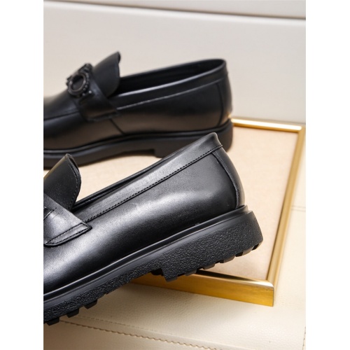 Replica Salvatore Ferragamo Leather Shoes For Men #943237 $85.00 USD for Wholesale