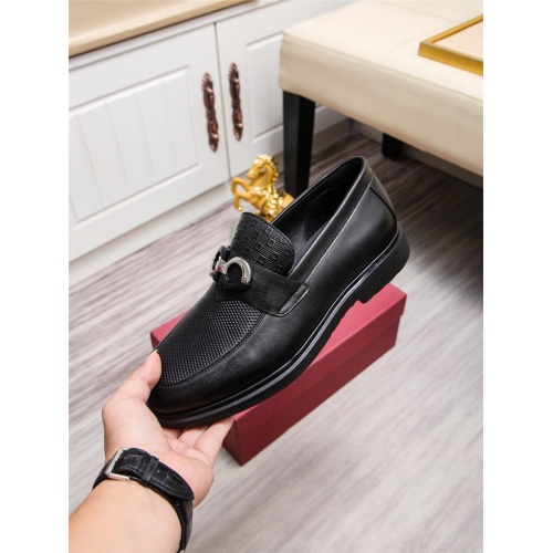 Replica Salvatore Ferragamo Leather Shoes For Men #943238 $85.00 USD for Wholesale