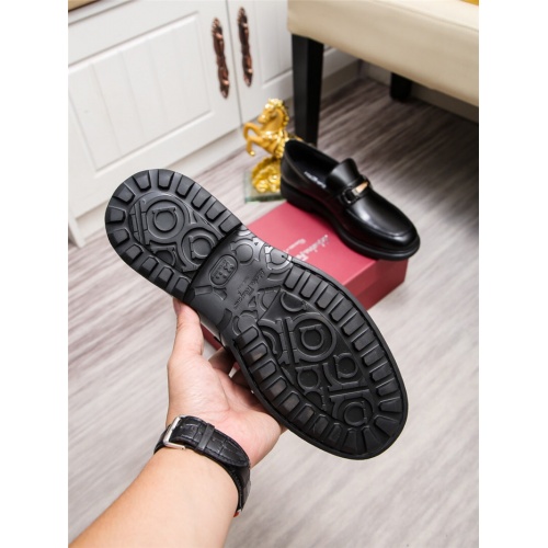 Replica Salvatore Ferragamo Leather Shoes For Men #943239 $85.00 USD for Wholesale