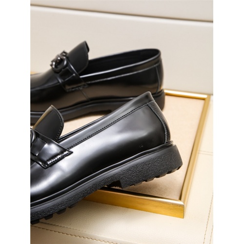 Replica Salvatore Ferragamo Leather Shoes For Men #943240 $85.00 USD for Wholesale