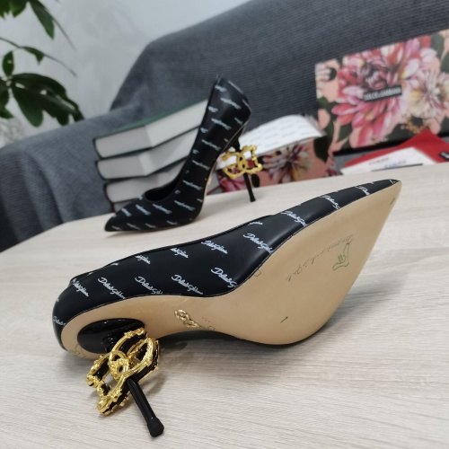 Replica Dolce & Gabbana D&G High-Heeled Shoes For Women #943482 $145.00 USD for Wholesale