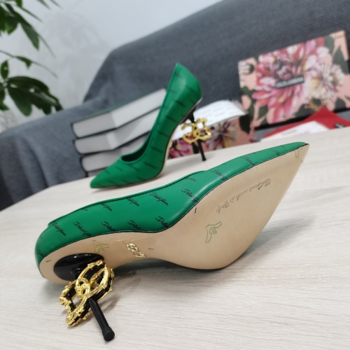 Replica Dolce & Gabbana D&G High-Heeled Shoes For Women #943483 $145.00 USD for Wholesale