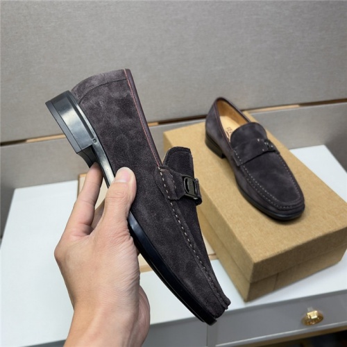 Replica Salvatore Ferragamo Leather Shoes For Men #943603 $108.00 USD for Wholesale