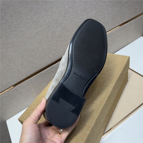 Replica Salvatore Ferragamo Leather Shoes For Men #943604 $108.00 USD for Wholesale