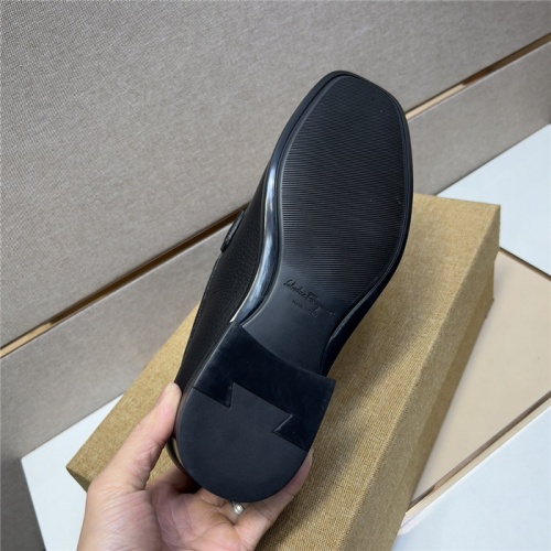 Replica Salvatore Ferragamo Leather Shoes For Men #943607 $108.00 USD for Wholesale