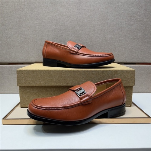 Salvatore Ferragamo Leather Shoes For Men #943609