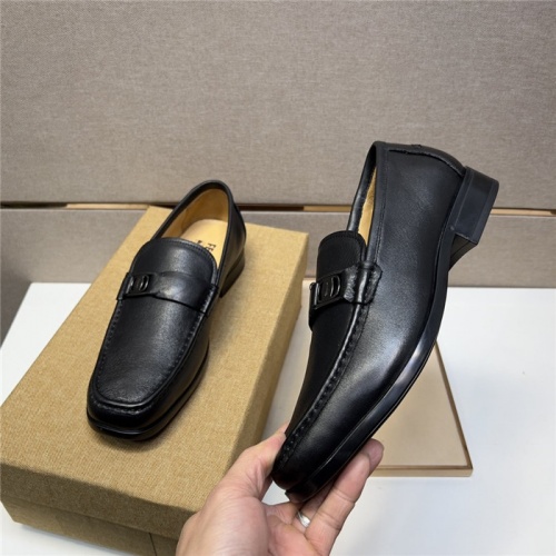 Replica Salvatore Ferragamo Leather Shoes For Men #943610 $108.00 USD for Wholesale