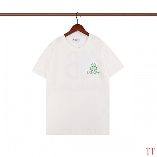 Replica Balenciaga T-Shirts Short Sleeved For Men #943787 $29.00 USD for Wholesale