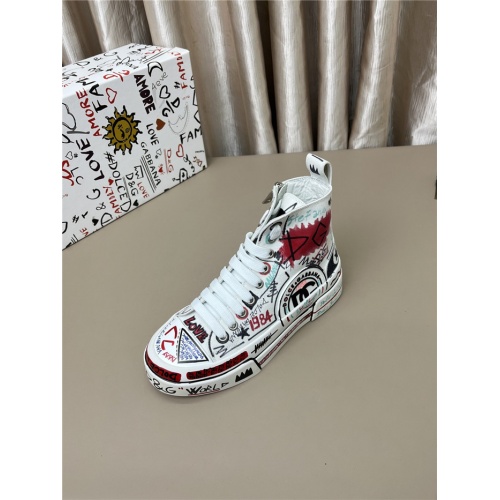Replica Dolce & Gabbana D&G High Top Shoes For Men #944000 $108.00 USD for Wholesale