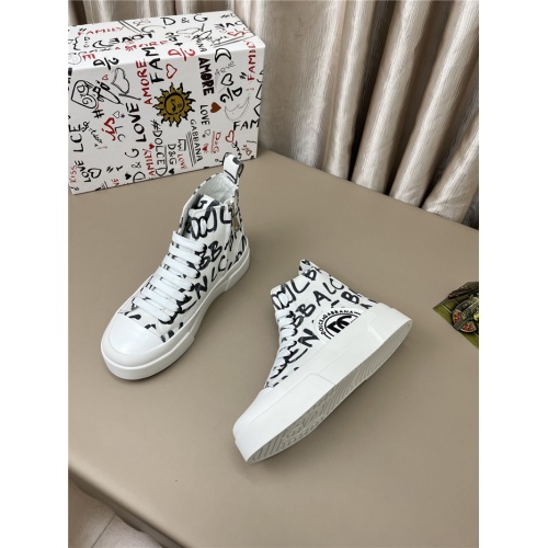 Replica Dolce & Gabbana D&G High Top Shoes For Men #944001 $102.00 USD for Wholesale