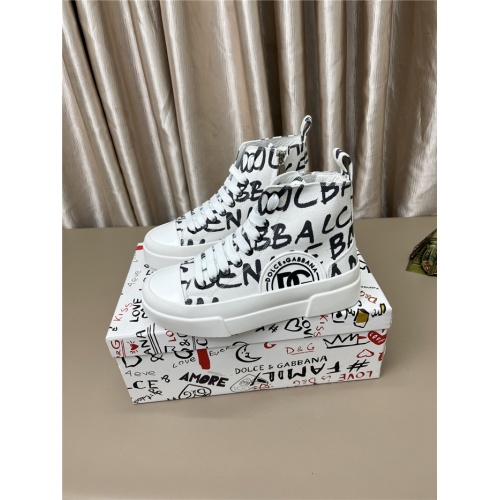 Replica Dolce & Gabbana D&G High Top Shoes For Women #944015 $102.00 USD for Wholesale