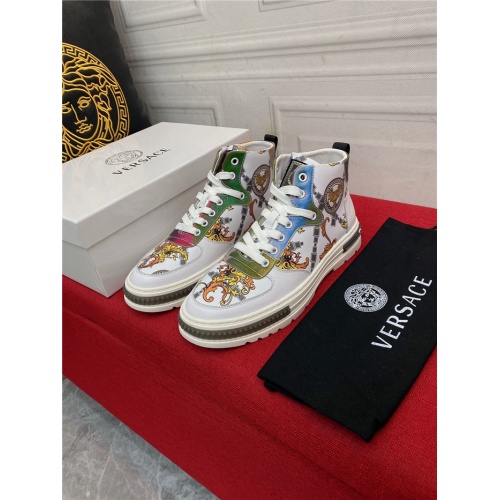 Replica Versace High Tops Shoes For Men #944234 $80.00 USD for Wholesale