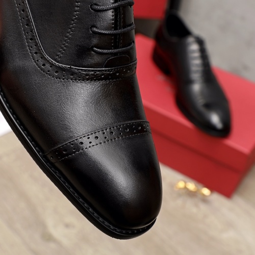 Replica Salvatore Ferragamo Leather Shoes For Men #944475 $88.00 USD for Wholesale