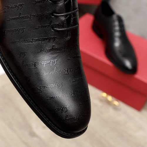 Replica Salvatore Ferragamo Leather Shoes For Men #944479 $88.00 USD for Wholesale