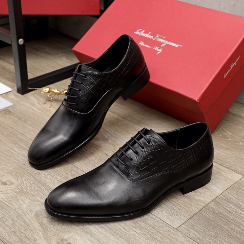 Salvatore Ferragamo Leather Shoes For Men #944480 $88.00 USD, Wholesale Replica Salvatore Ferragamo Leather Shoes