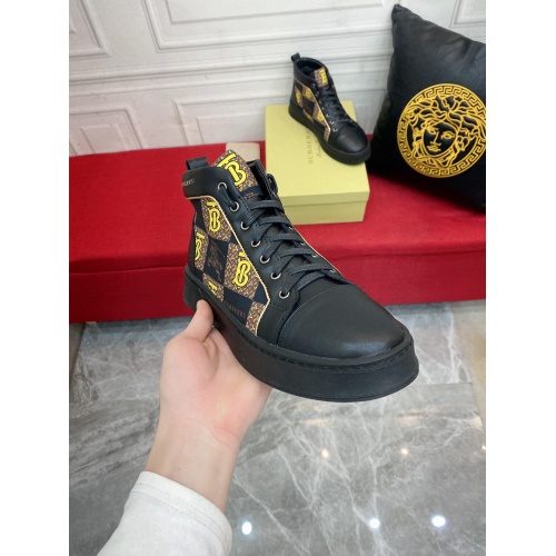 Replica Burberry High Tops Shoes For Men #944592 $76.00 USD for Wholesale