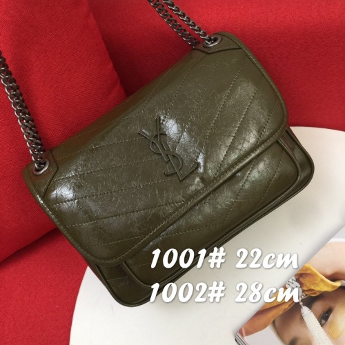 Yves Saint Laurent YSL AAA Messenger Bags In Green For Women #944817 $100.00 USD, Wholesale Replica Yves Saint Laurent YSL AAA Messenger Bags
