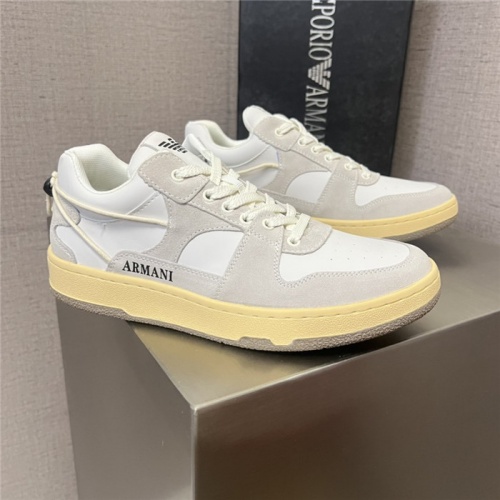 Armani Casual Shoes For Men #944858 $80.00 USD, Wholesale Replica Armani Casual Shoes