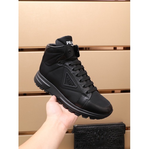 Replica Prada High Tops Shoes For Men #944876 $92.00 USD for Wholesale