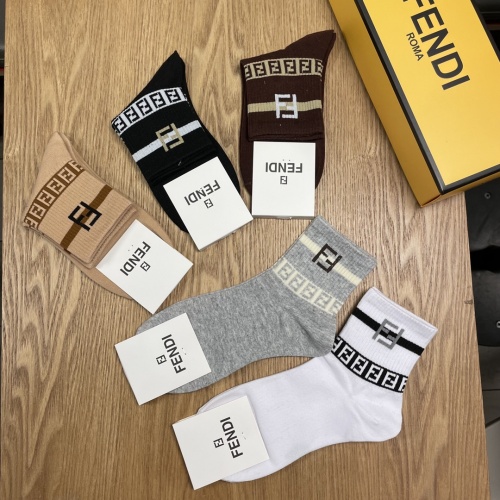 Replica Fendi Socks #945120 $27.00 USD for Wholesale