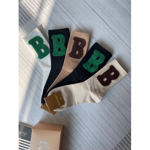 Replica Burberry Socks #945121 $29.00 USD for Wholesale