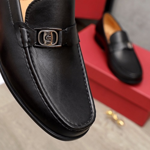 Replica Ferragamo Leather Shoes For Men #945392 $85.00 USD for Wholesale