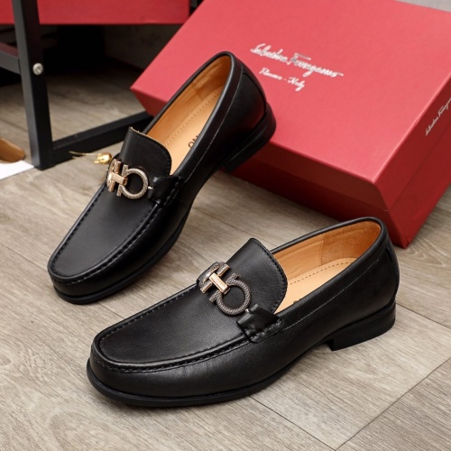 Ferragamo Leather Shoes For Men #945393 $85.00 USD, Wholesale Replica Salvatore Ferragamo Leather Shoes