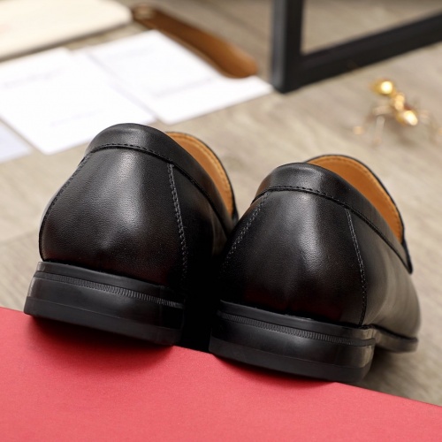 Replica Ferragamo Leather Shoes For Men #945393 $85.00 USD for Wholesale