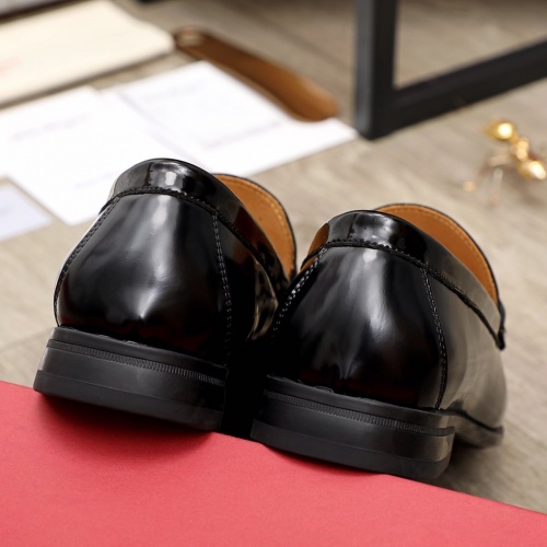 Replica Ferragamo Leather Shoes For Men #945394 $85.00 USD for Wholesale
