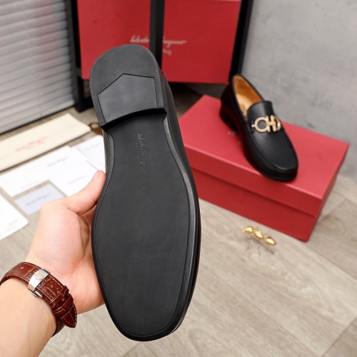Replica Ferragamo Leather Shoes For Men #945395 $85.00 USD for Wholesale