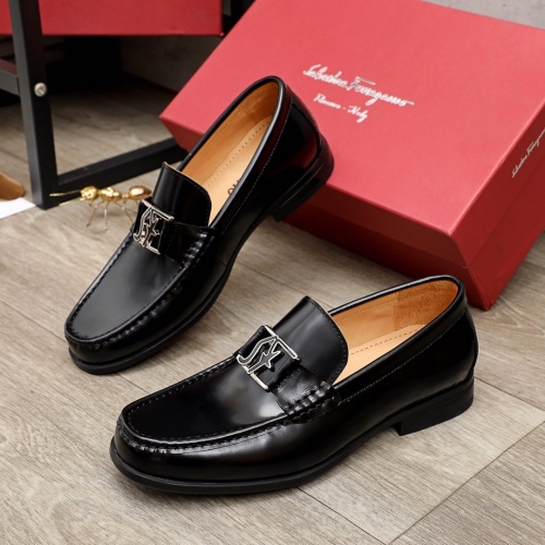 Ferragamo Leather Shoes For Men #945396 $85.00 USD, Wholesale Replica Salvatore Ferragamo Leather Shoes