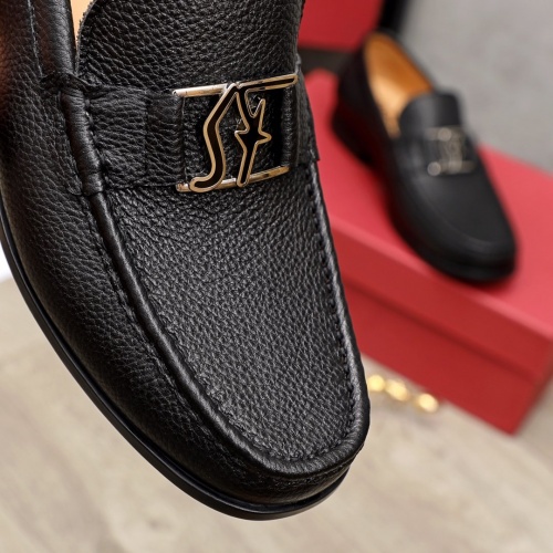 Replica Ferragamo Leather Shoes For Men #945397 $85.00 USD for Wholesale