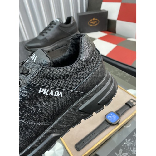 Replica Prada Leather Shoes For Men #945433 $82.00 USD for Wholesale