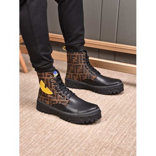 Fendi High Tops Casual Shoes For Men #945607 $82.00 USD, Wholesale Replica Fendi High Tops Casual Shoes