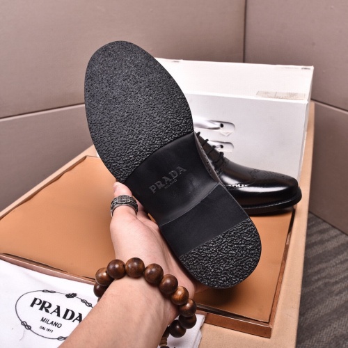 Replica Prada Leather Shoes For Men #945625 $122.00 USD for Wholesale