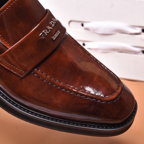 Replica Prada Leather Shoes For Men #945629 $122.00 USD for Wholesale