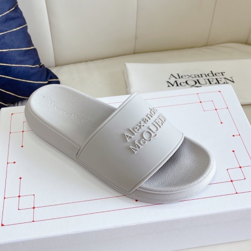 Replica Alexander McQueen Slippers For Men #945663 $48.00 USD for Wholesale