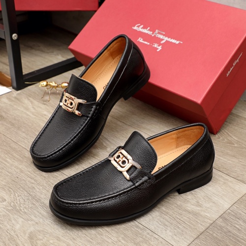 Ferragamo Leather Shoes For Men #945706 $85.00 USD, Wholesale Replica Salvatore Ferragamo Leather Shoes