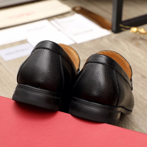 Replica Ferragamo Leather Shoes For Men #945707 $85.00 USD for Wholesale