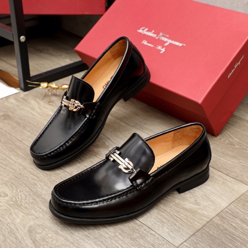 Ferragamo Leather Shoes For Men #945708 $85.00 USD, Wholesale Replica Salvatore Ferragamo Leather Shoes