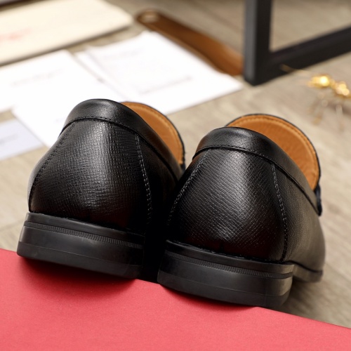 Replica Ferragamo Leather Shoes For Men #945709 $85.00 USD for Wholesale