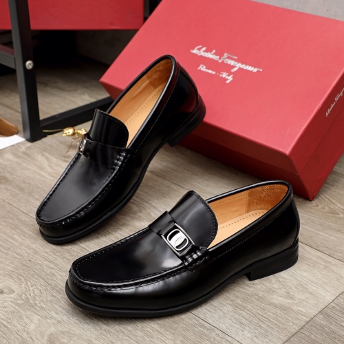 Ferragamo Leather Shoes For Men #945715 $85.00 USD, Wholesale Replica Salvatore Ferragamo Leather Shoes