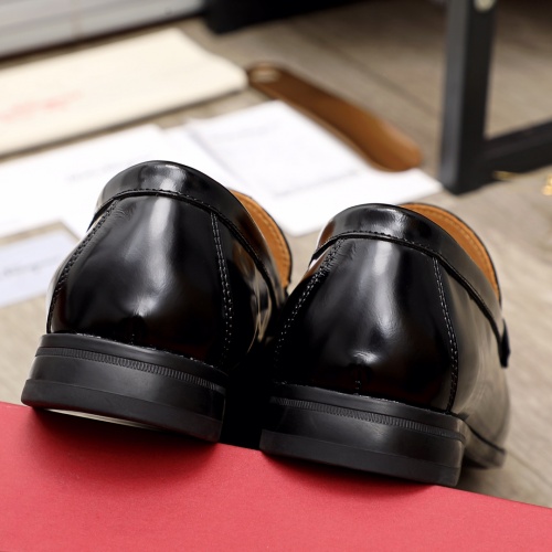 Replica Ferragamo Leather Shoes For Men #945715 $85.00 USD for Wholesale