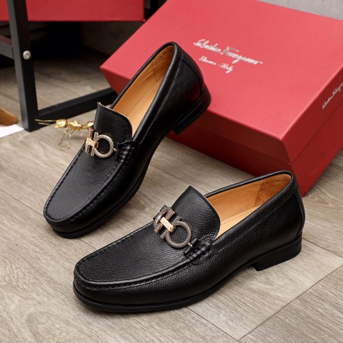 Ferragamo Leather Shoes For Men #945722 $85.00 USD, Wholesale Replica Salvatore Ferragamo Leather Shoes