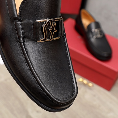 Replica Ferragamo Leather Shoes For Men #945724 $85.00 USD for Wholesale